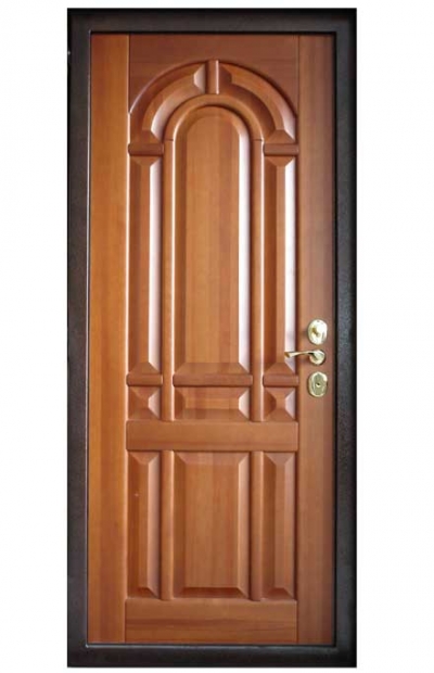 Двери Престиж, внутренняя отделка сейф-двери из массива сосны